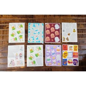 1990s‎ lot of Hallmark stickers vintage | frog Thanksgiving Easter  sticker